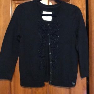 Navy Embellished Cardigan